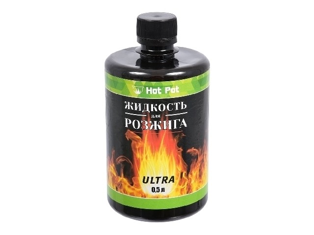 Жидкость для розжига 0,5 л углеводородная Hot Pot 61380/24